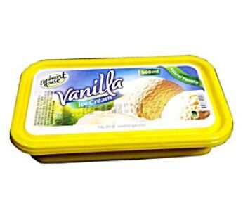 ELEPHANT HOUSE ICE CREAM VANILLA 500 ML TUB