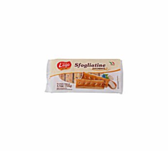 LAGO SUGAR COATED PUFF PASTRY BISCUITS 135G (1 X 20)