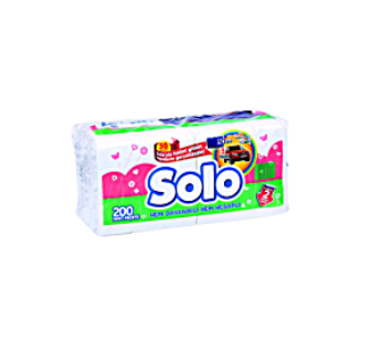 SOLO PAPER TOWEL 2PLY 1 ROLL 12 ROLL