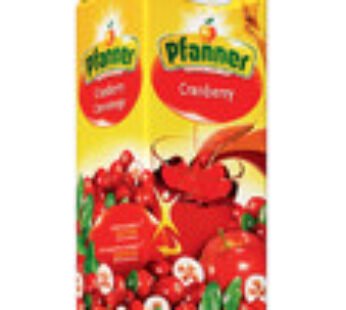 PFANNER 20% FRUIT JUICE 1L CRANBERRY 1X8PCS