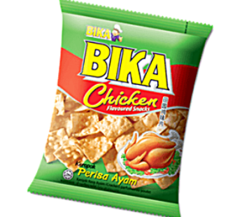 BIKA SNACK 60G CHICKEN FLAVOURED SNACKS 0408 (6 X 10’S X 60G)