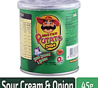 MR POTATO CRIPS SOUR CREAM ONION 20X40GM