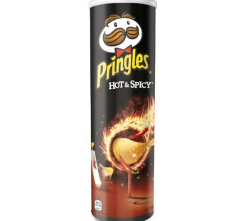 PRINGLES POTATO CHIPS HOT & SPICY 12 X 102 GM