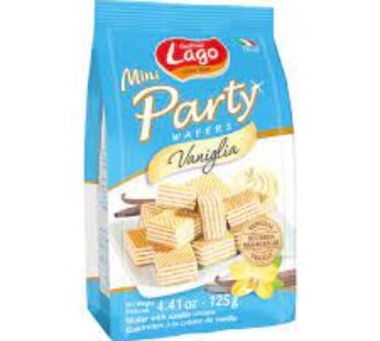 LAGO MINI PARTY WAFER VANILLA 125G (1 X 12)