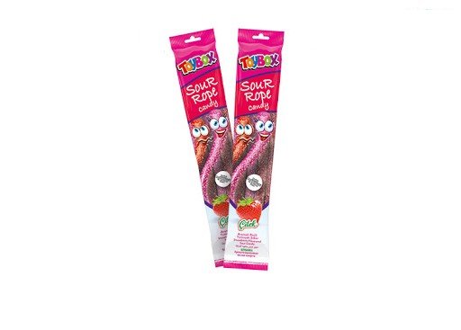 TOYBOX LICORICE SOUR ROPE WITH STRAWBERRY FLAVOURED (20G X 24 PCS X 12 BOX) (T4715)