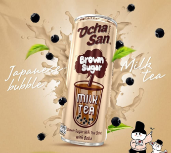 OCHASAN MILK TEA 230ML (BR SUG BOBA)