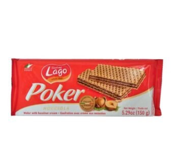 LAGO POKER WAFER HAZELNUT 150G (1 X 16)
