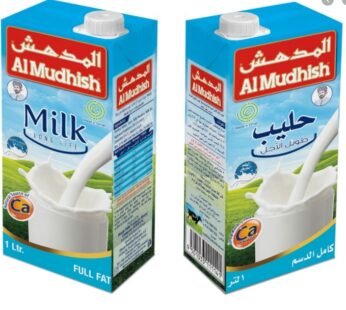 AL MUDHISH UHT FULL FAT CREAM MILK 12 X 1 LTR