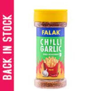 FALAK CHILLI GARLIC FRIES SEASONING BOTTLE 12 X 75 GM