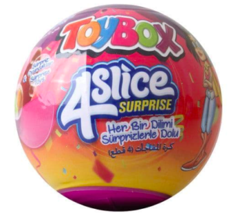 TOYBOX 4 SLICE SURPRISE BALL 10G (GIRL) (1CASE X 6 BOX X 12 PCS)
